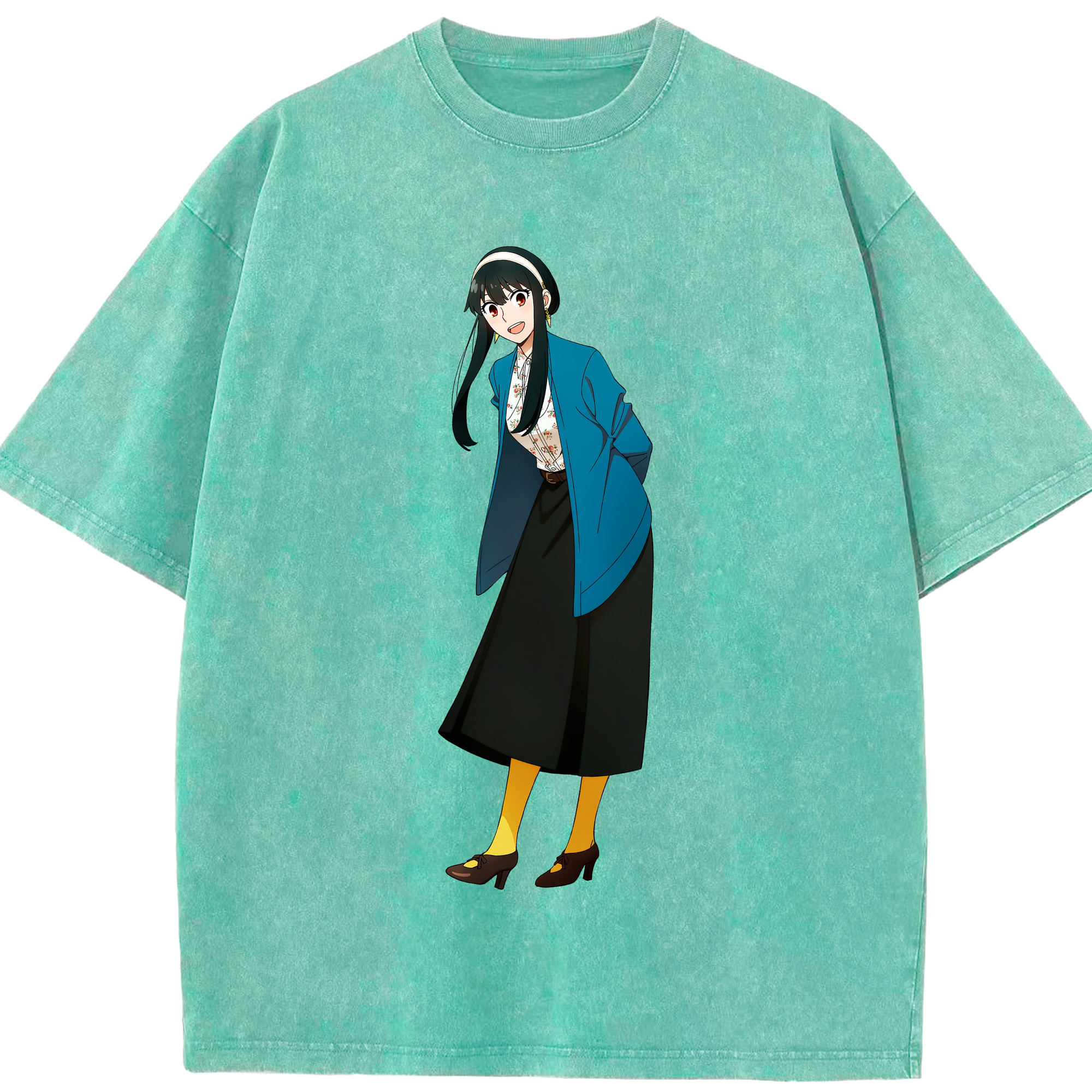 （画像用） SPY×FAMILY间谍家家酒 綿100% ヴィンテージ風 半袖Tシャツ（フロントプリント）